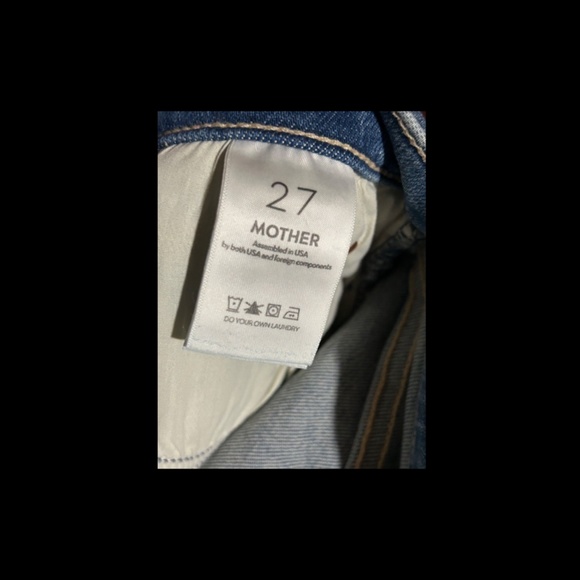 Mother The Midrise Dazzler Ankle Fray Jeans Riding the Cliffside Size 27 NWT - Picture 13 of 16